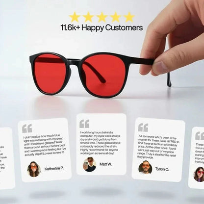 c glasses Flow® | Unisex Red Lens Blue Light Glasses
