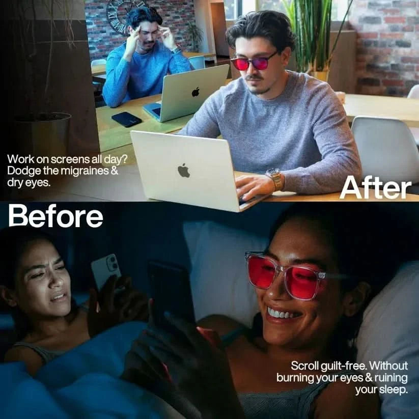 c glasses Flow® | Unisex Red Lens Blue Light Glasses